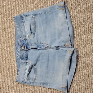 American Eagle Midi Jean Shorts Size 8
